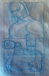 Second Darkseid sketch by Matt Digges