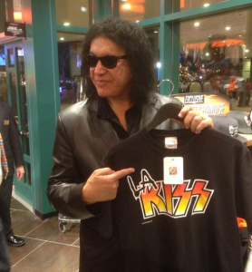 This photo taken from Gene Simmons' twitter that he writes in all caps on but I can't imagine he'd have a problem with more Gene Simmons exposure.