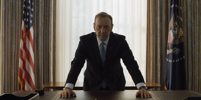 Frank Underwood stares into your soul.