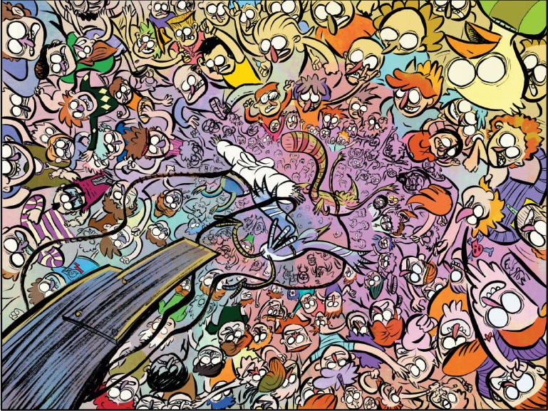 Page from Regular Show #1. Art by Alison Strejlau. 