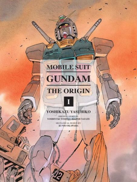 The cover to Mobile Suit Gundam: THE ORIGIN, Volume 1. Art by 