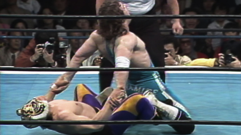 Tiger Mask I (there have been four) and Dynamite Kid in the first ever Five Star Match. (Source: WWE.com)