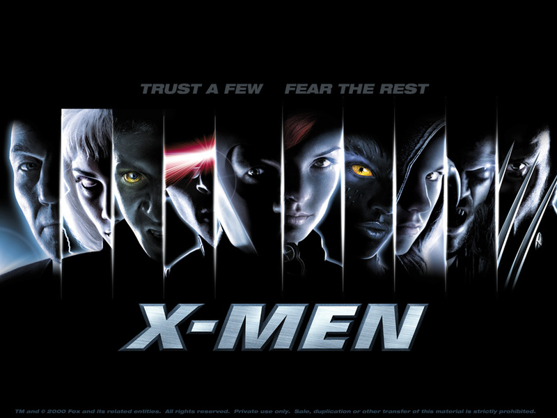 Promotional poster for X-Men with the tagline "Trust a few. Fear the rest."