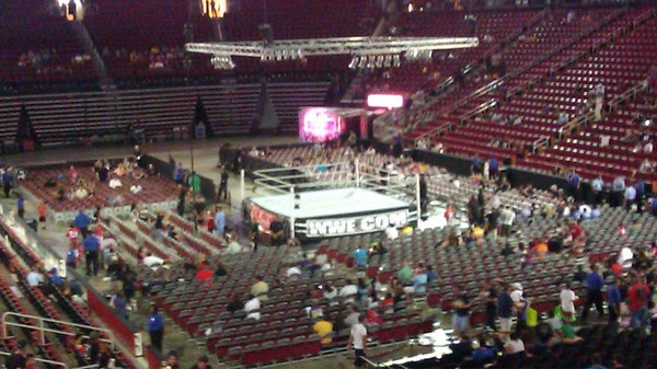 WWE live in Houston. (Source)