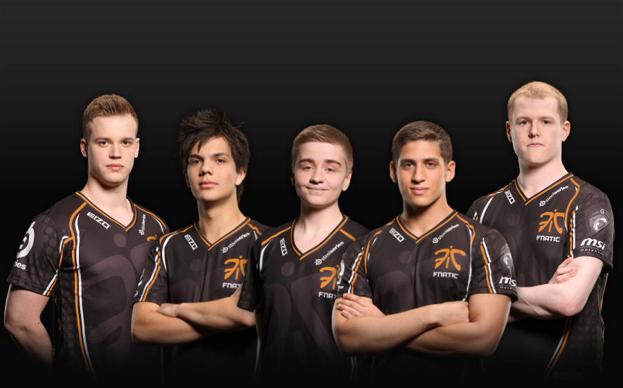 Fnatic from Left: H4nni, Era, N0tail, Fly, Trixi (source) http://wiki.teamliquid.net/dota2/Fnatic