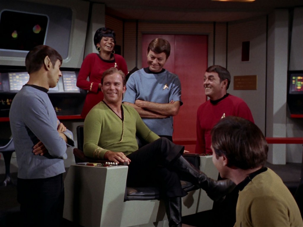The legendary crew of the Enterprise.