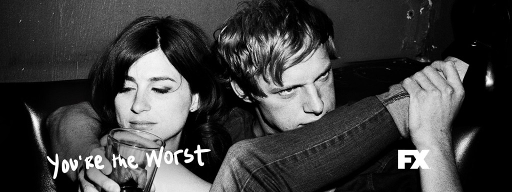 Aya Cash and Chris Geere are the dysfunctional leads of You're the Worst (source)