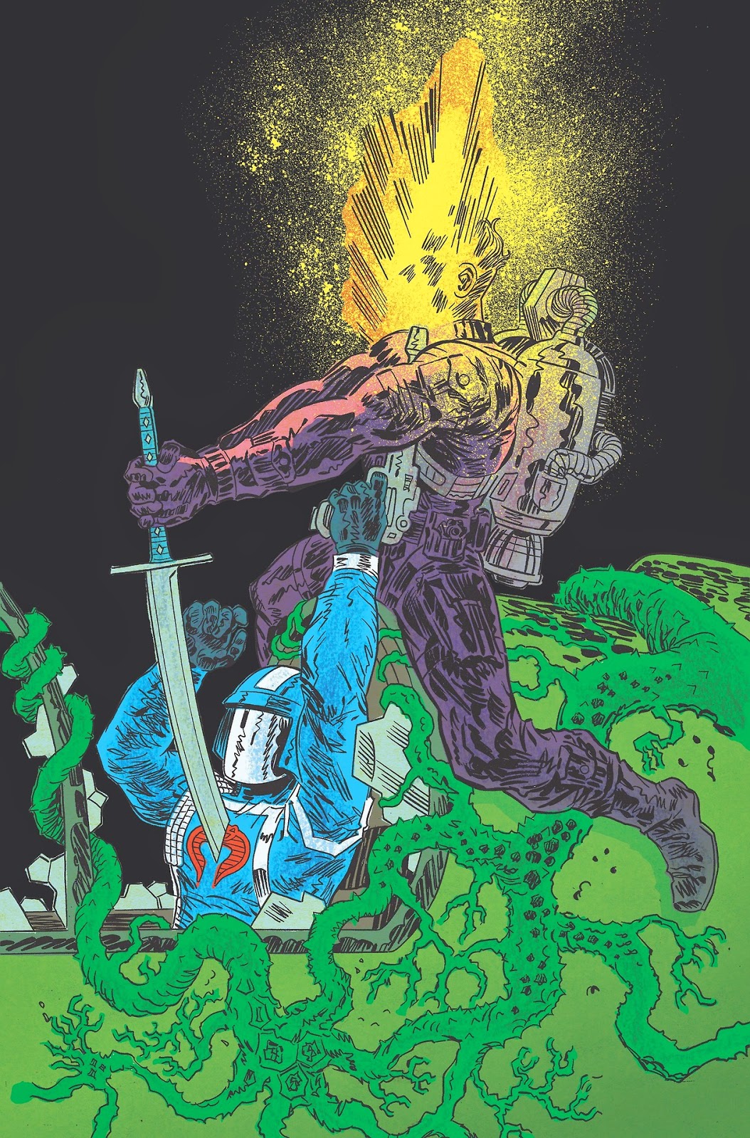 From Transformers vs. G.I. Joe #0. Art by Tom Scioli. 