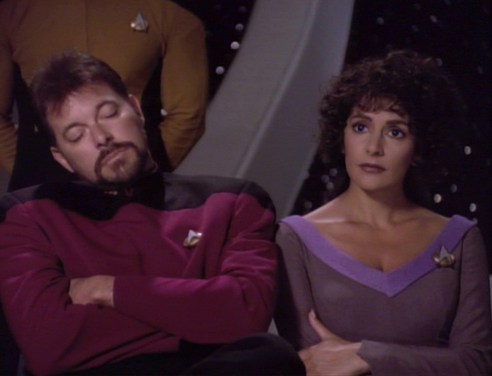 Even Riker is bored sometimes.