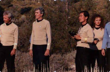 George Takei as Sulu (right) in an unfinished fan film.