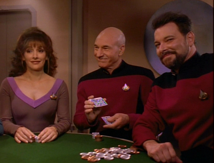 Picard joins the poker game.